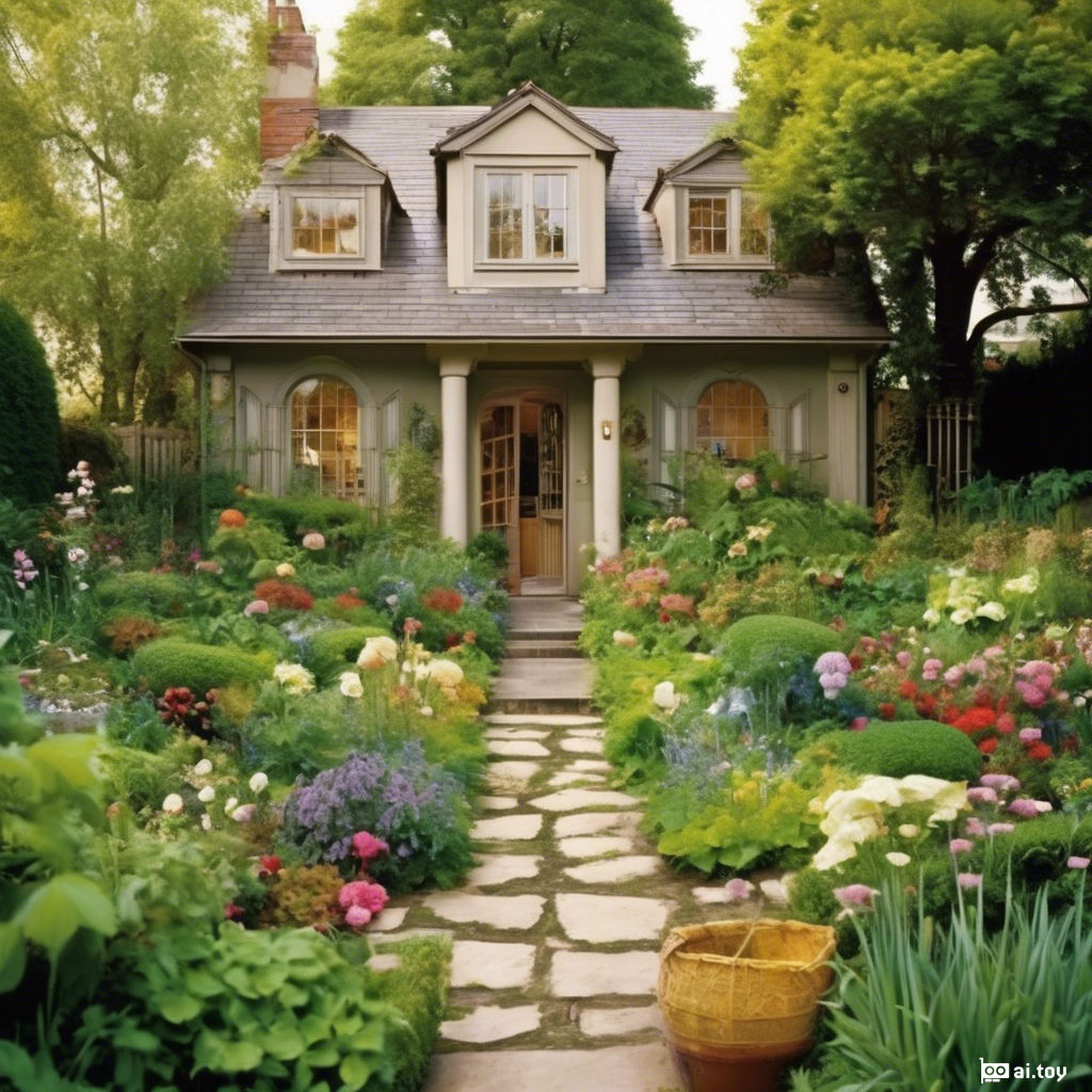 I want a house with a garden around it