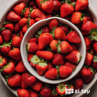 A bowl of fresh strawberries