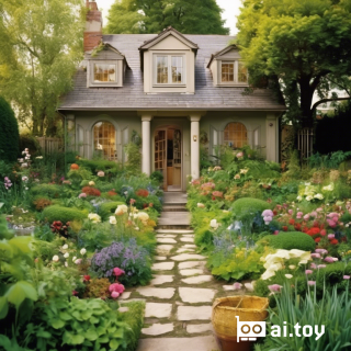 I want a house with a garden around it